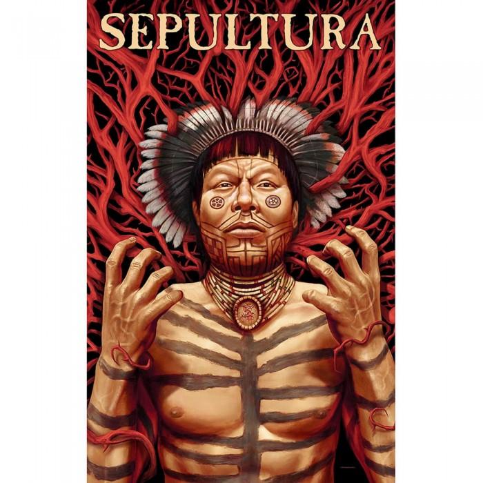 Sepultura Roots Logo Textile Poster