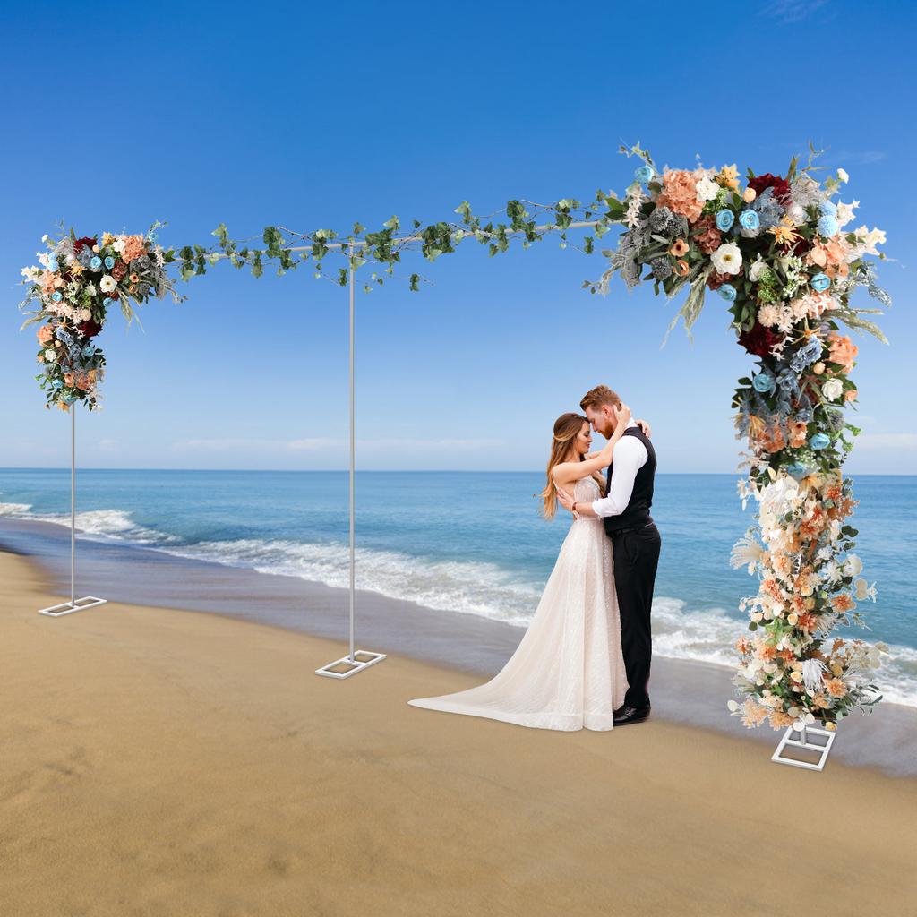 10x20ft Photography Backdrop Curtain Frame Backdrop Stand Pipe Kit Heavy Duty Background Support System for Wedding Party