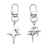 Cross-border Fashion Alloy Star Keychain Pendant for Bags - Unisex Design