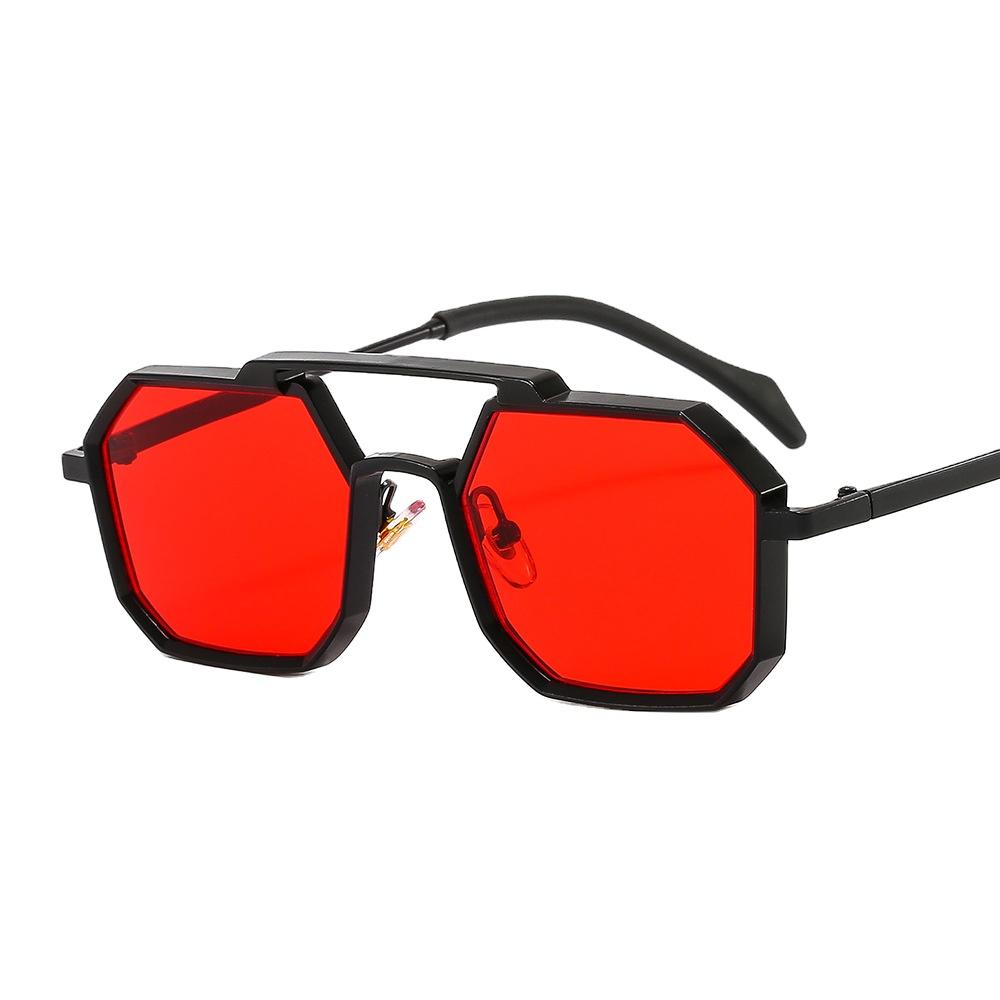 Punk Metal Polygon Sunglasses Men and Women Personality European and American Fashion Sunglasses