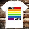 Love Wins LGBT Gay Lesbian Pride Rainbow Flag T Shirt Meme Gift Shirt Funny Tee Vintage Style Aesthetic Unisex Gamer Cult Movie Music 6129