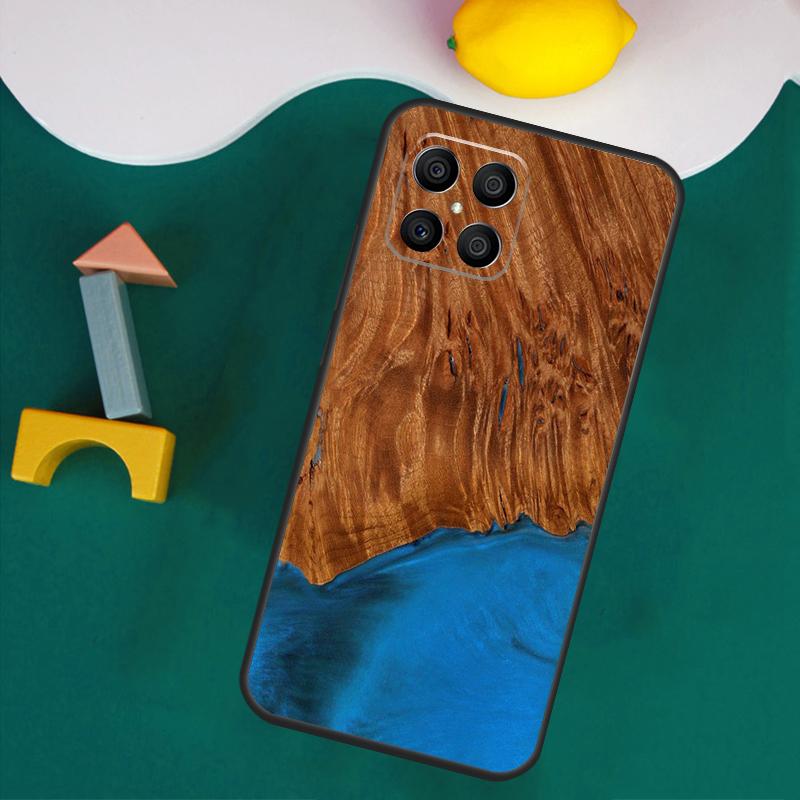 Wood Resin Traveler Case For Honor 200 Pro 50 70 90 X9a X8a X8 X9 X8b X9c X9b Honor Magic 7 Lite 5 6 Pro Cover