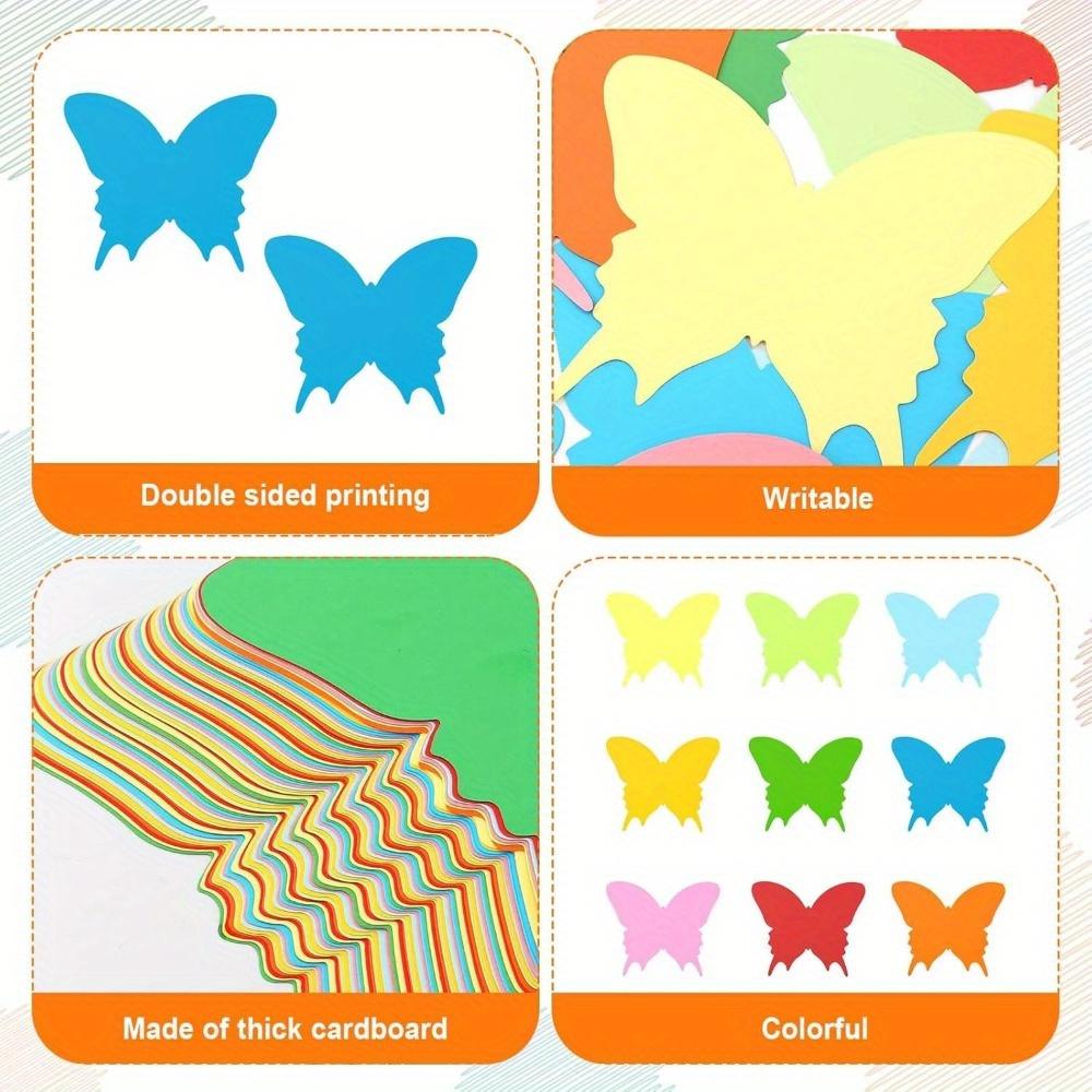 18pcs - Butterfly Cutouts Paper, Paper Butterfly Cutouts for Classroom Decor Butterflies Bulletin Board Decorations for Crafts