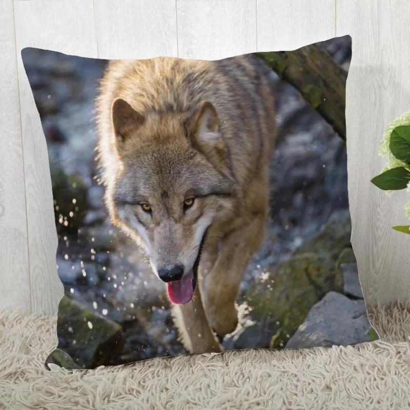 Pillowcase Wolf Pattern Wedding Animal