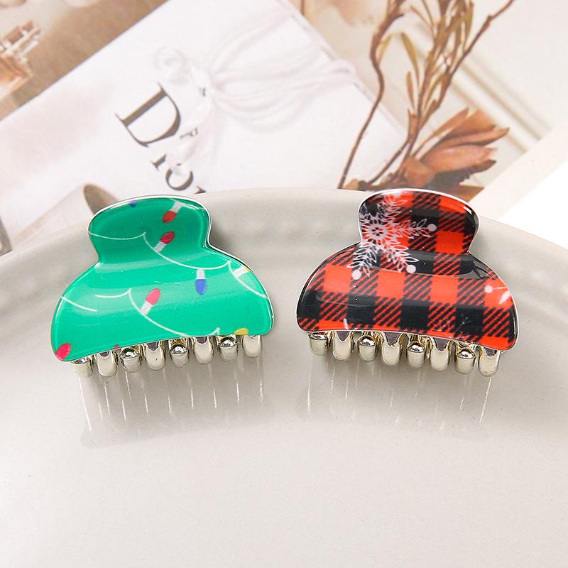 Korean Christmas Acrylic Hair Clip for Women and Babies