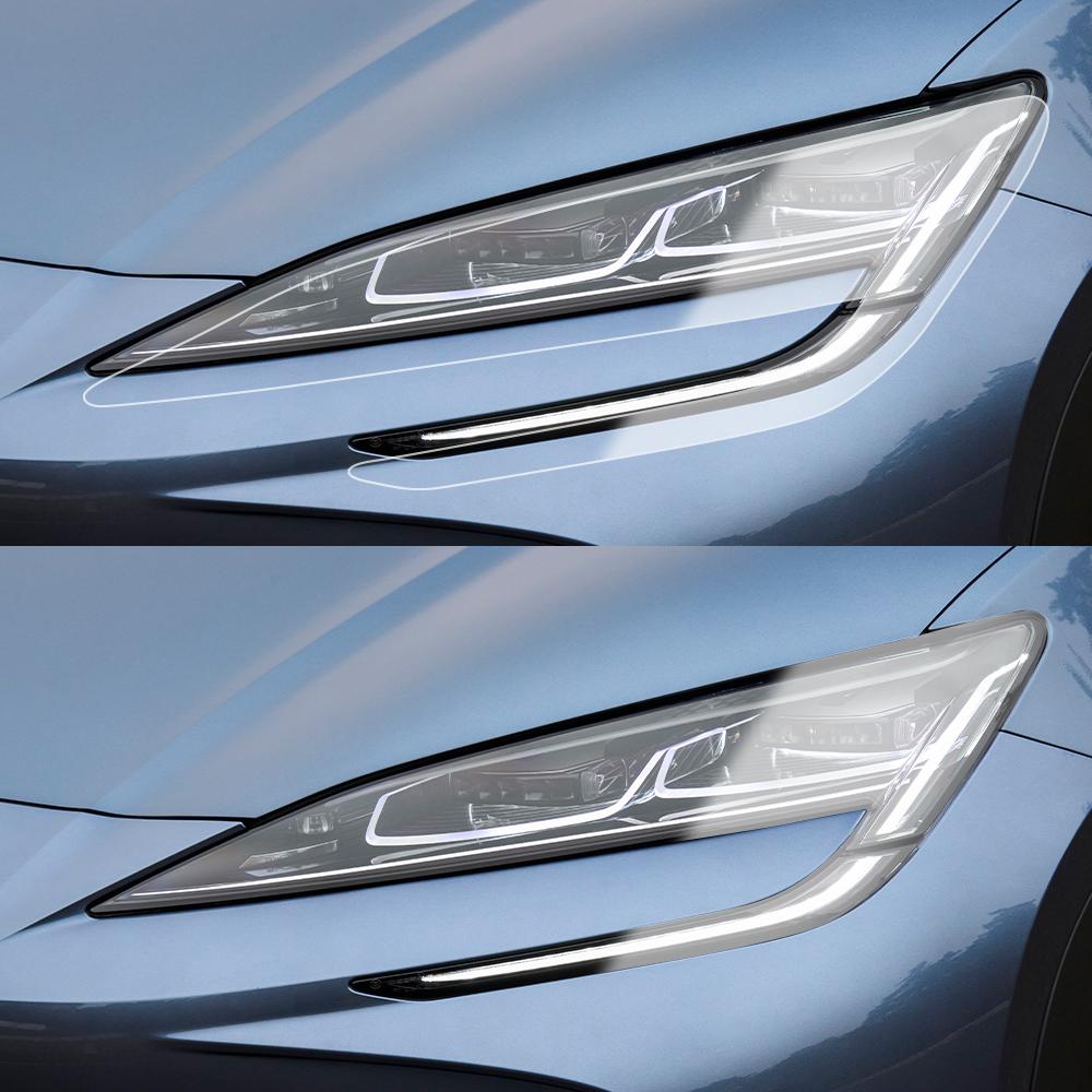 Smoke Black Car Headlight Protective Film for BYD Sealion 07 EV 2026-2026 TPU PPF Pre Cut Anti-Scratch Vinyl Wrapping Film