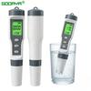 1 In 1 Digital PH TDS EC Meter Pen Salinity Temperature Tester Conductivity Filter Purity with Backlight for Aquarium Water