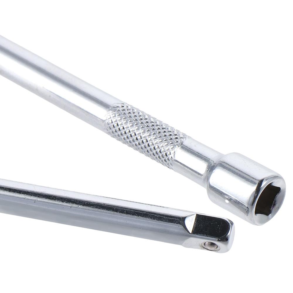 4 Piece 1/4 Inch Drive Extension Bar Set Premium Chrome for Ratchet Wrench Universal Joint Socket