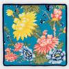 Wedgwood Sapphire Garden Chenille Handkerchief from the Wanderlust Collection (Blue), Women's, Chenille, Approx. 9.8 Inches (25 Cm), 000468-0004-01