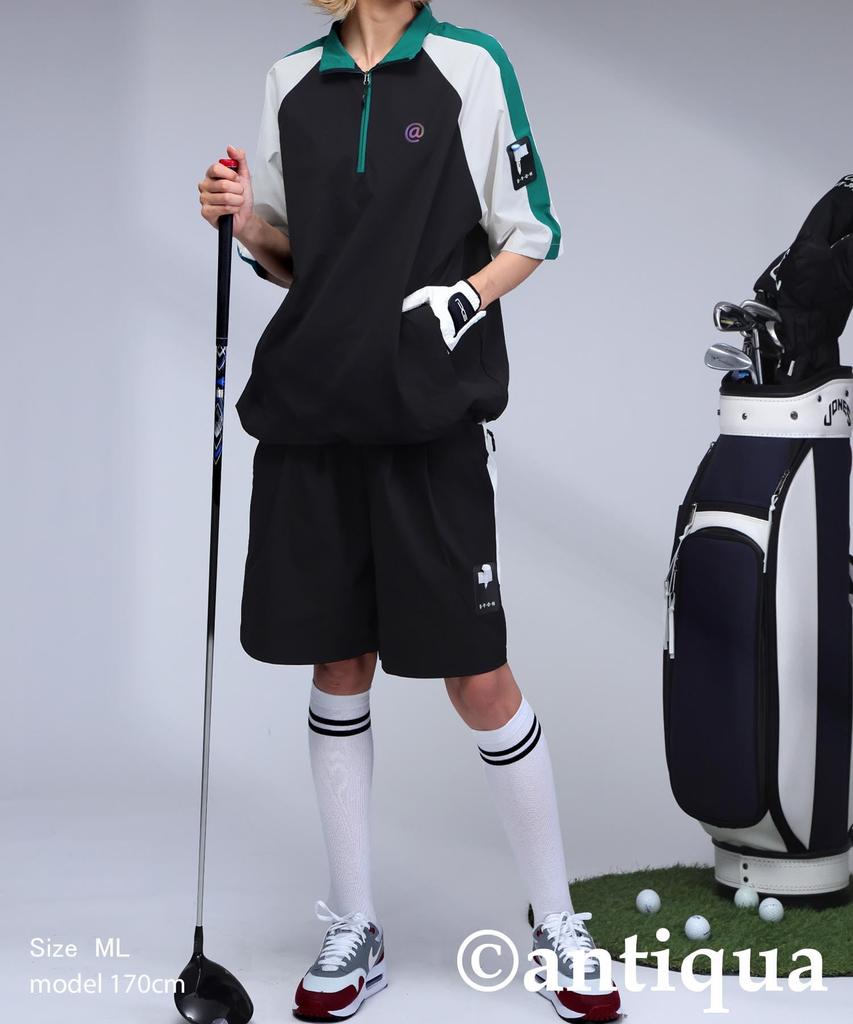 Antiqua Golf x Stitch ML Damen Pullover, ZST-00091, 05, Schwarz/Creme
