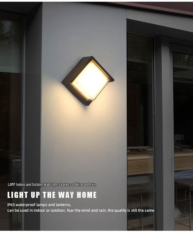 LED Waterproof Wall Light with Motion Sensor for Outdoor Garden or Balcony