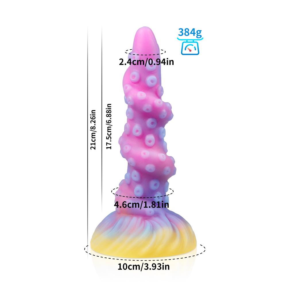 Leuchtendes Silikon Analdildo Buttplug Prostata-Massagegerät G-Punkt Klitorisstimulator Anus-Dilatator Sexspielzeug für Erwachsene für Frauen Männer