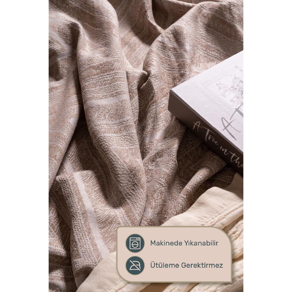 Ada Double Bed Cover Set Navy Blue Daily Multi -purpose Pike Cover Set - Stylish Box And Package