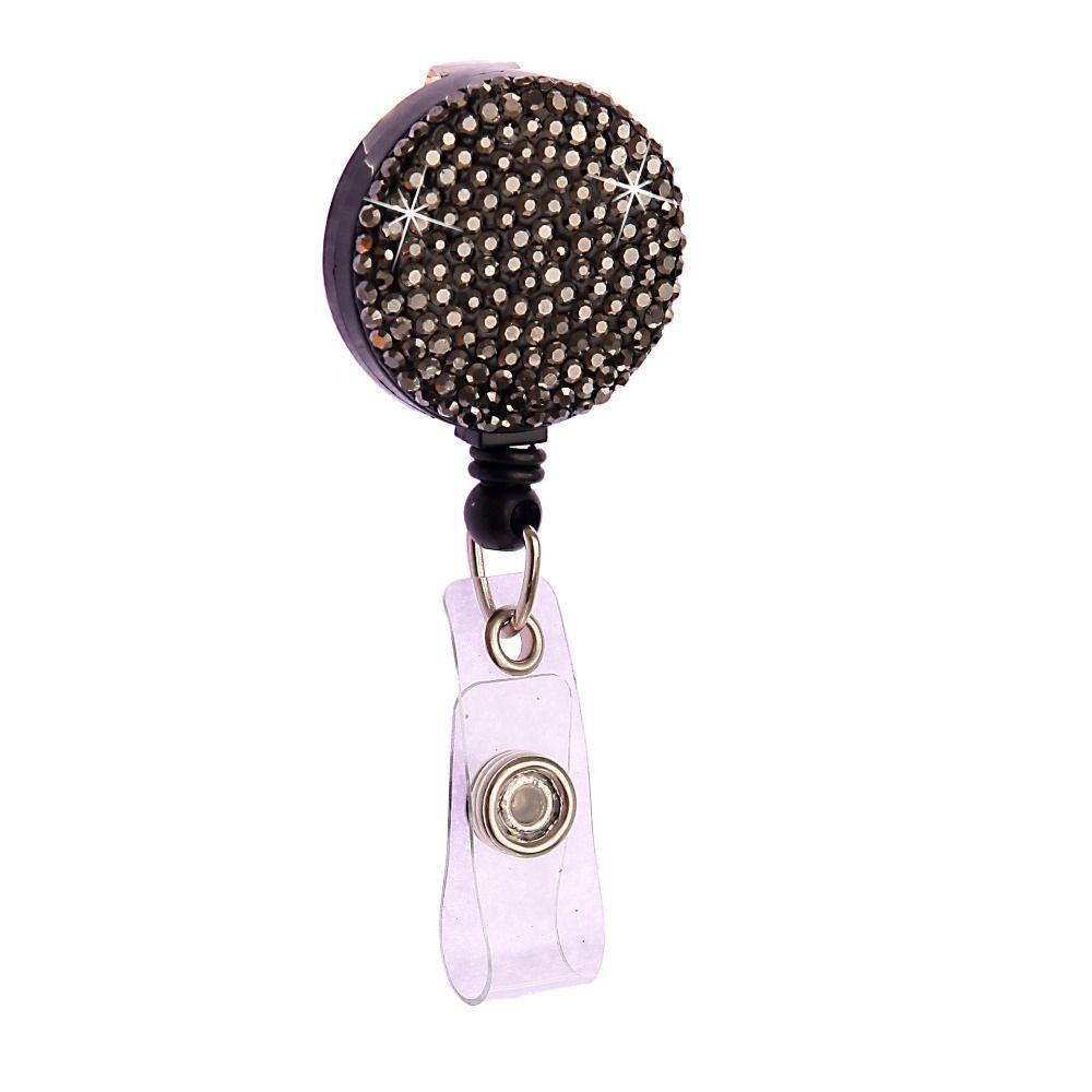 Chest Card Nurse Badge Reel Sparkle Easy Pull Buckle Retractable Badge Holder  Doctor Hospital