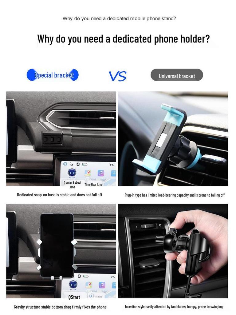 Kabellose Lade-Navigations-Handyhalterung für 21 Xiaopeng P5