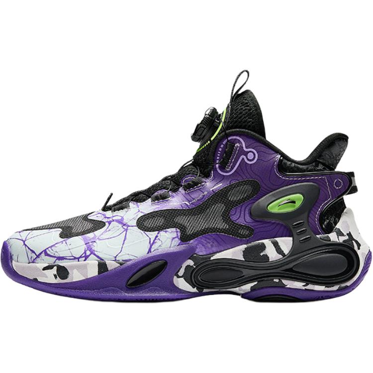 

Anta Детские кроссовки Thunder Weave без шнурков, с вращающейся пряжкой, нескользящие, амортизирующие, износостойкие, высокие баскетбольные кроссовки Мужские баскетбольные кроссовки 312441107-3 37