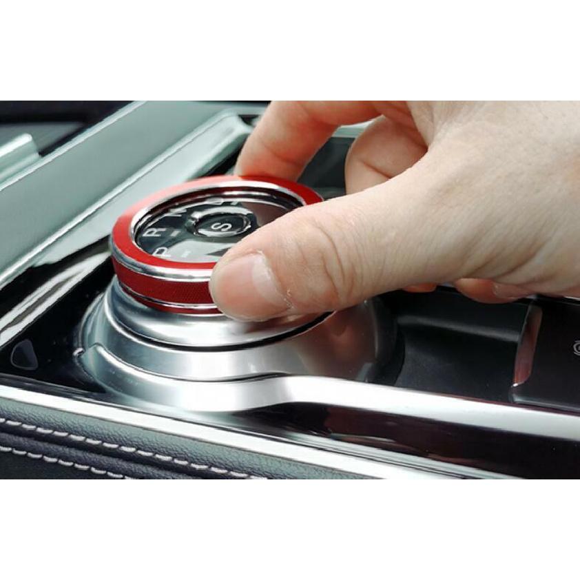 Red Aluminum Alloy Driving Mode Switch Button Cover Ring For Ford Edge -