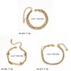 Fashionable Inspired Stainless Steel Multilayer Geometric Hand Chain For Women