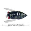 Water surface simulation insect fishing bait 5cm/6g lures