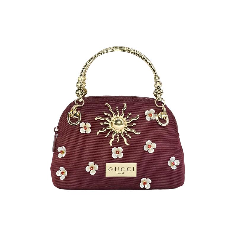 Gucci Cosmetic bag/toiletry bag [Customized bag] Goddess of Light Wedding Engagement Flower Metal Sun Elegant Polyester Fiber Goddess of Holy Light