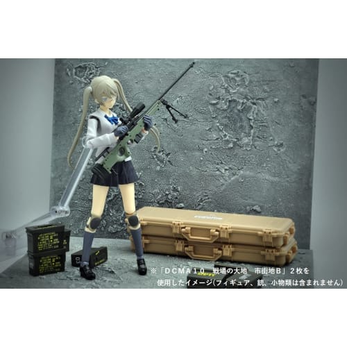 Tomytec 1/144 DioColle Combat Series DCMA08 Battlefield Plains B Pre-painted Plastic Model 318255