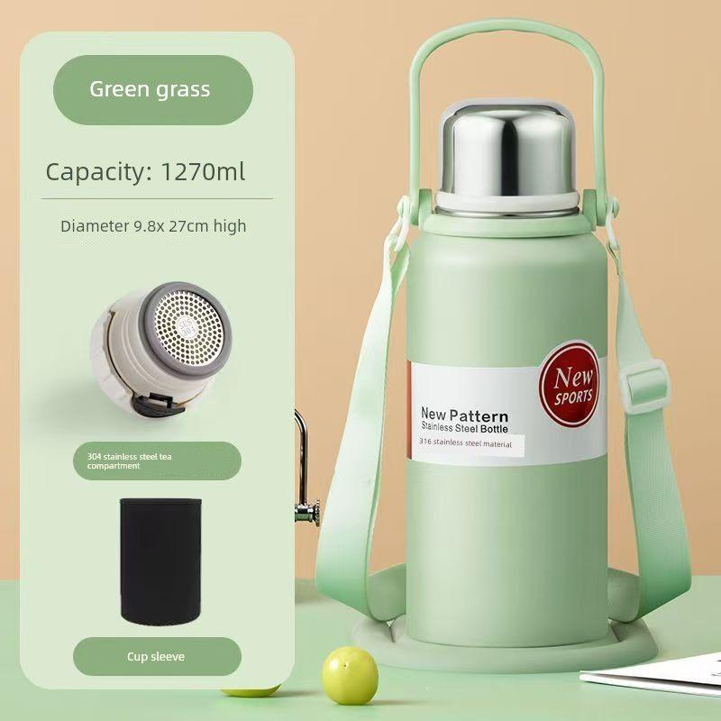 Stainless Steel 316 Large Capacity Vacuum Cup for Male and Female Students Good-looking Tea Cup Portable Car Outdoor Kettle