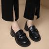 Black Versatile British Casual Platform Small Leather Shoes Women's Autumn and Winter 2025 New French Retro Mary Jane Single Shoes