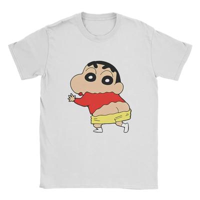 Miniso Fun Crayon Shinchan Mens Womens Tshirt Anime Cartoon Fashion Short Sleeve Round Neck Tshirt Cotton Clothing