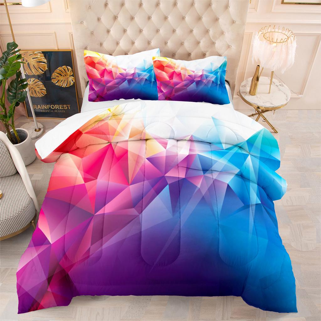 Three-headed Black and White Cow Print Bedding Set (3-piece)