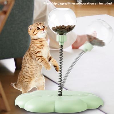 Evcil Hayvan Bulmacası Yiyecek Sızdıran Top Oyuncak Kedi Köpek Etkileşimli Ödül Sızdıran Oyuncak Kedi Nanesi Yavaş Kedi Köpek Besleyici Eğlenceli Evcil Hayvan Ürünleri Aksesuarları