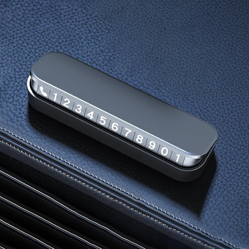 

Temporary Parking Phone Number Plate Hidden Telephone Number Car Park Stop Card Automobile Accessories чорний