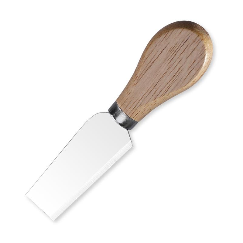 Rubber Wood Handle Stainless Steel Cheese and Butter Knife