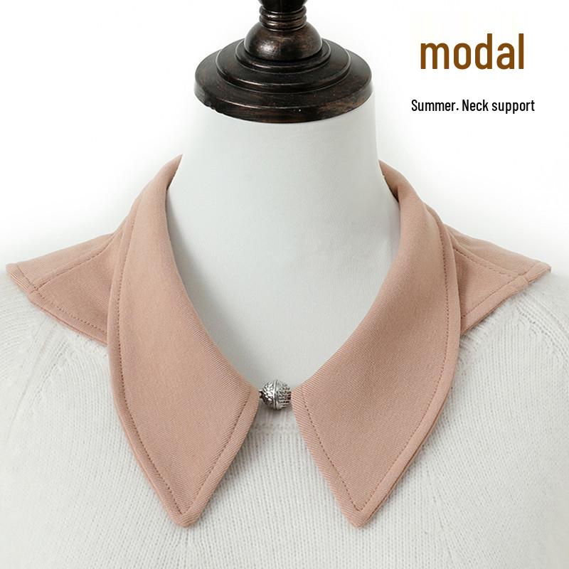 Versatile Women's Modal Dickey Collar for Neck Protection and Warmth in Air-Conditioned Rooms
