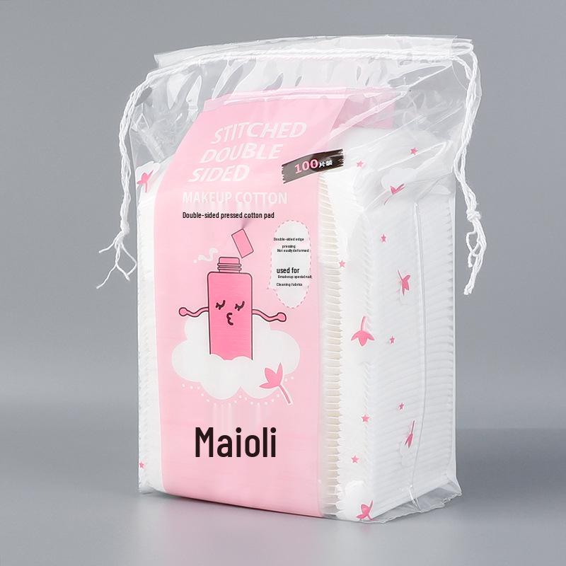 Maioli 100 Cotton Pads: Thick, Double-Sided Makeup Removal and Deep Cleansing Facial Tool 5*6 белый