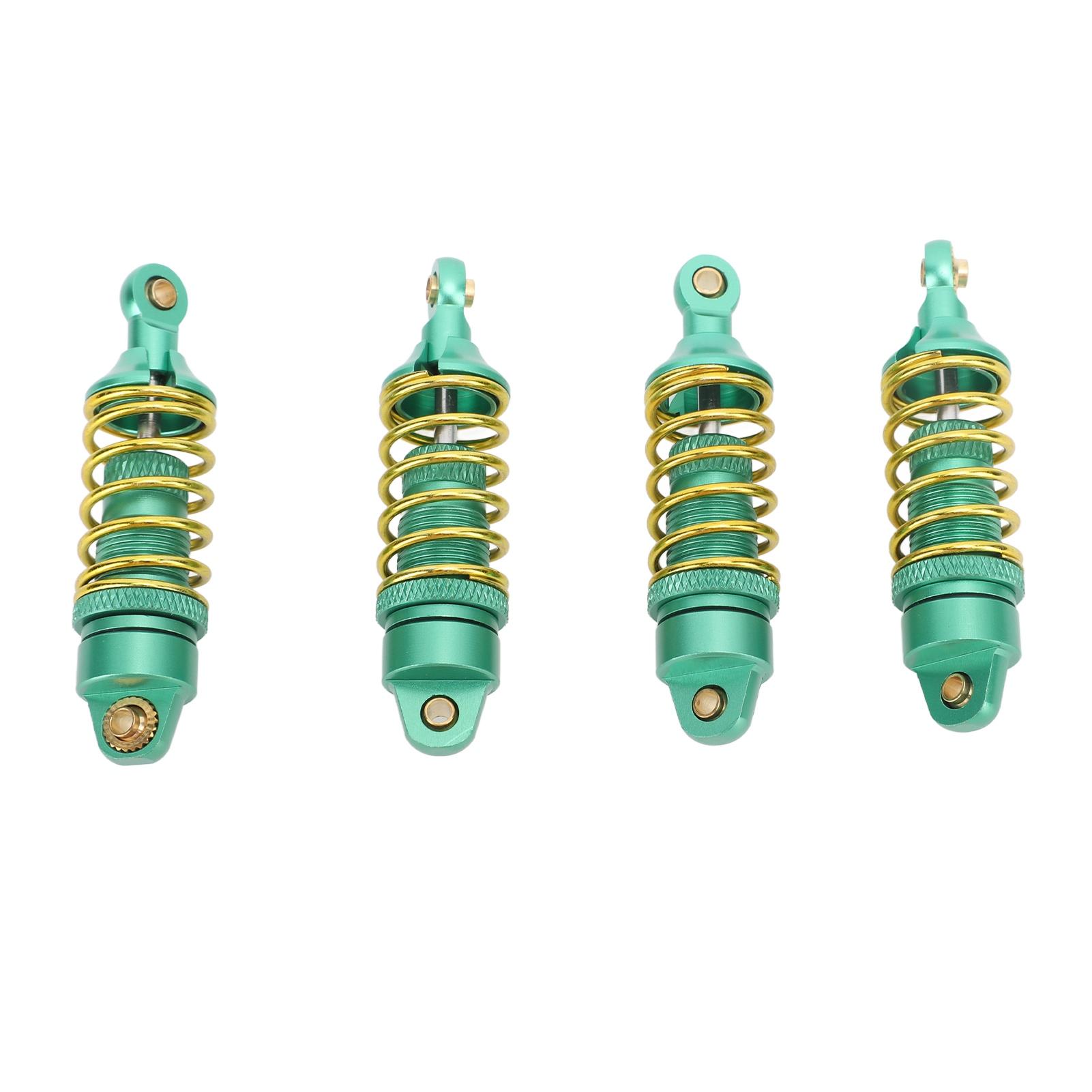 

4Pcs RC Car Shock Absorber Aluminum Alloy Stable High Elasticity Front Rear Shock Damper for червоний