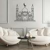 Islamic Mosque Metal Wall Art Bohemian Line Decor Living Room Sculpture Eid Wedding Gift