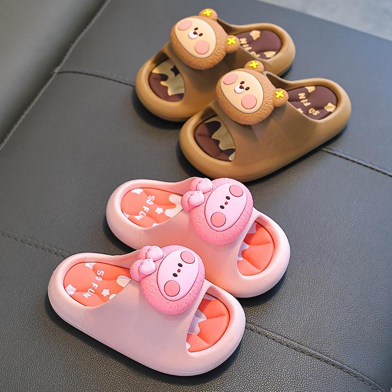 Summer Children's Sandals Boys and Girls Non-Slip Soft Sole Big Kids Parent-Child Indoor Bathing Kids Beach Sandals