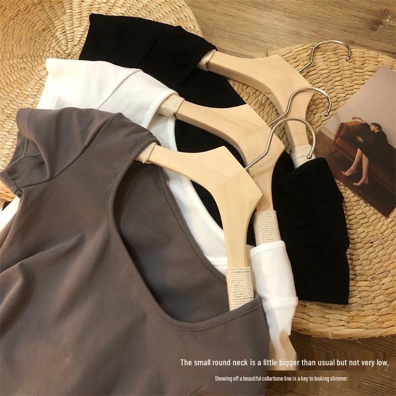 Korean U-Neck Short-Sleeve Women's Summer T-Shirt