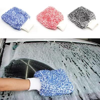 High Density Soft Car Cleaning Glove Ultra Soft Mitt Microfiber Madness Wash Mitt Easy To Dry Auto Detailing Car Wash Mitt