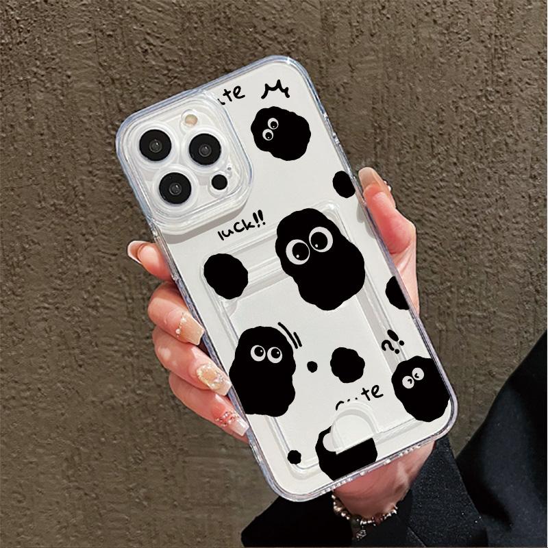 

Силиконовый чехол-карман для карт для Samsung S23 S24 S25 Ultra Xiaomi Redmi 12C 14C 13C Honor Honor 200 Smart 90 Прозрачный бампер для телефона Samsung S24