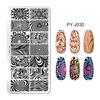 PICT YOU 12*6cm Nail Art Vorlagen Stempelplatte Design Blume Tier Glas Temperatur Spitze Stempelvorlagen Platten Bild