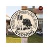 Retro Border Collie Metal Wall Art Poster for Bar Decor