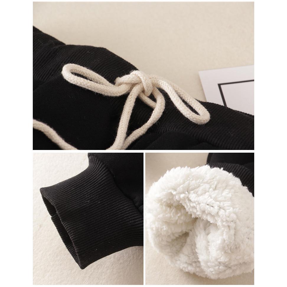 Autumn and Winter Casual Harem Pants Women Plus Velvet Thick Pants Student Pants