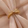 Zircon Butterfly Rings For Women Gold Color Stainless Steel Adjustable Finger Bow Ring Wedding Aesthetic Jewelry Gift 2024