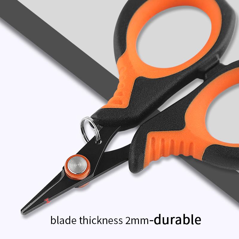 1PC Carp Fishing Barid Scissor Serrated Cutting Edge Braid Line Scissor Stainless Steel Scissors Carp Fishing Tool Equipment