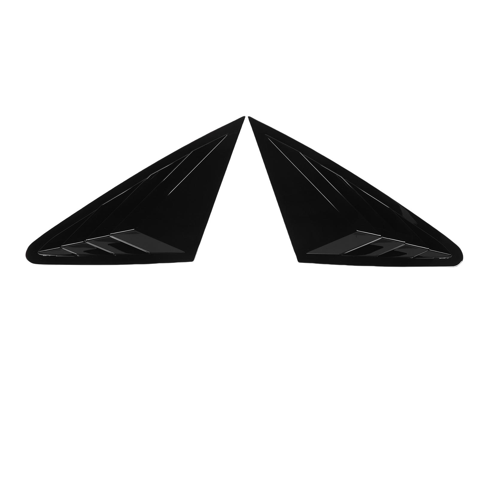 

2Pcs Rear Side Window Louver Cover Left Right Rear Window Air Vent Scoop Shutter Cover Blind