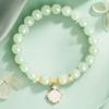 Lucky Four Leaf Clover Crystal Bracelet for Women Elegant Lucky Charm Jewelry Gift for Her Elastic Hand Chain