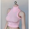 HAMRETHYPPZ 1/6 Female Costume Set Short-Sleeve Top Lady's High-Neck Jacket Pink (Body, Head, Shoes Not Included)