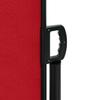 Retractable Side Awning Red 120 X 1000 Cm