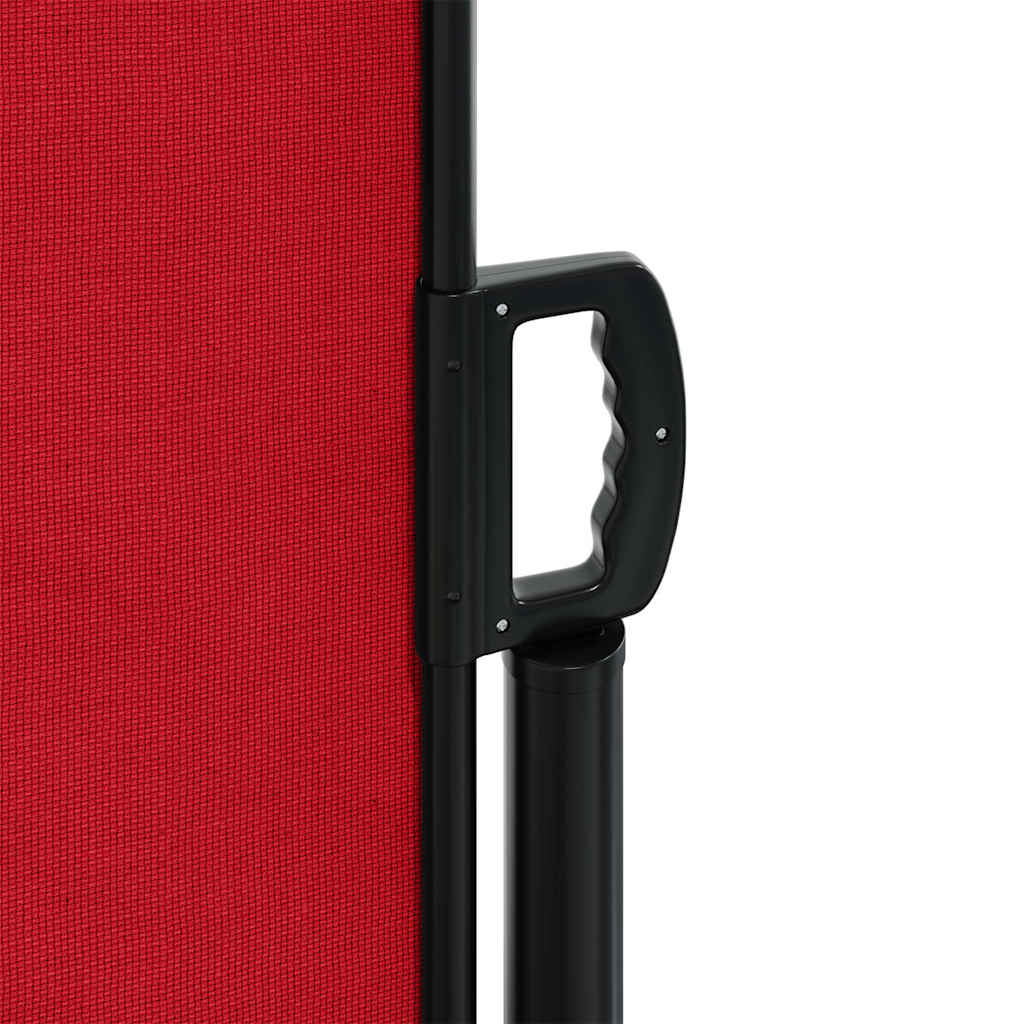 Retractable Side Awning Red 120 X 1000 Cm